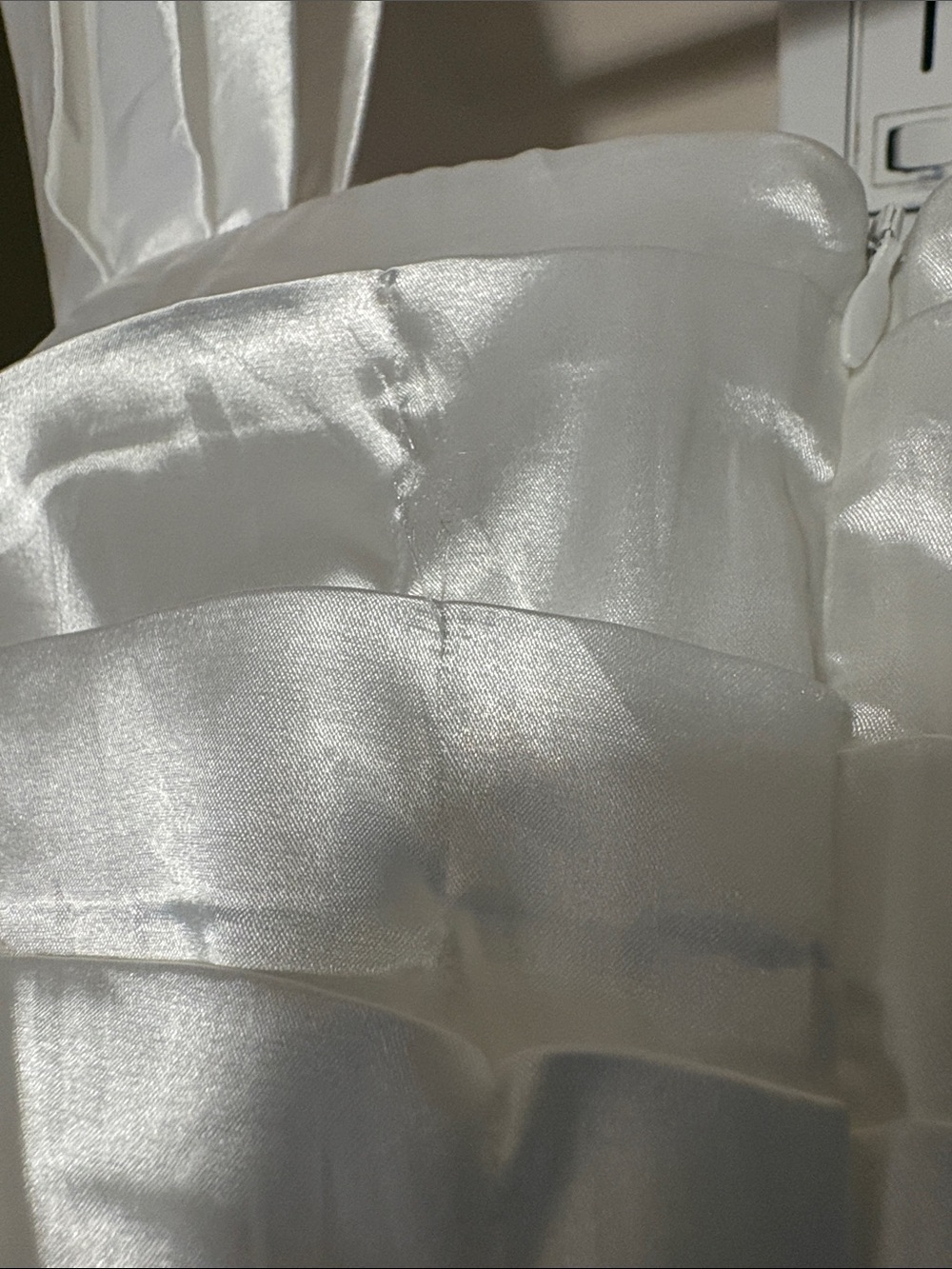 Alamour The Label Ivory Satin Ruched Mini Dress - Picture 12 of 12